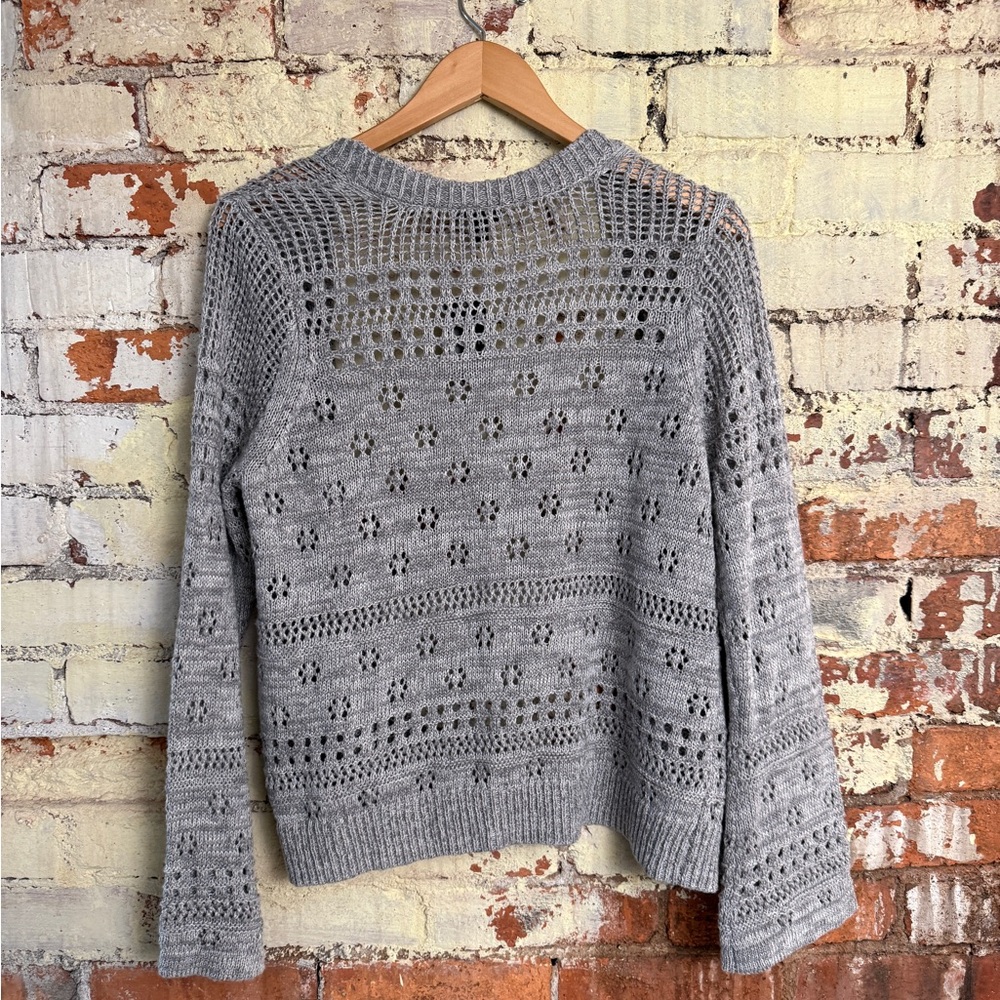 Torrid Gray Open-Knit Cardigan - Picture 5 of 5